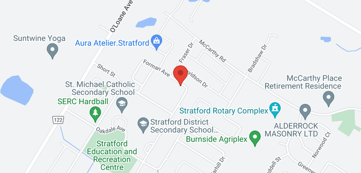 map of 566 Forman Avenue